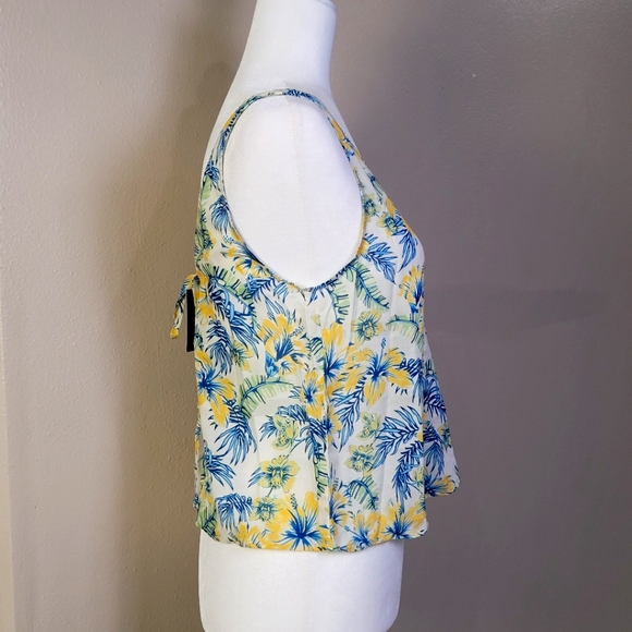 Aritzia Wilfred Free Kempner Lightweight Tie Back Flyaway Tank Top Tropical Sm - Picture 3 of 11